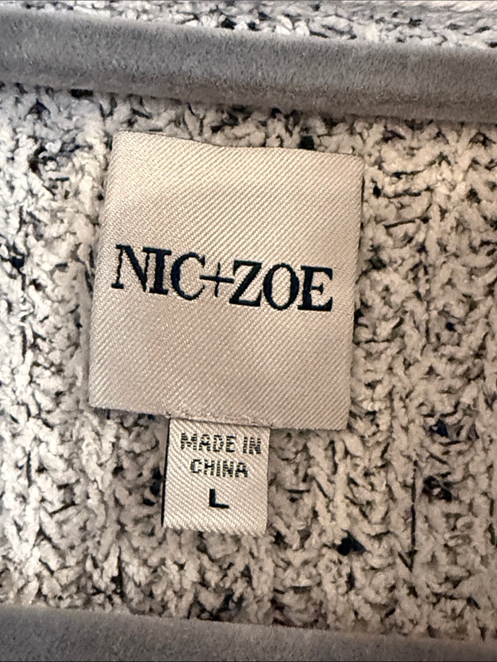 Nic + Zoe open cardigan sweater size large . - Picture 2 of 7